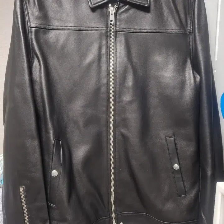 [BUNJANG] Mahagrid Lambskin Leather Jacket L / 마하그리드 램스킨 레더자켓 L