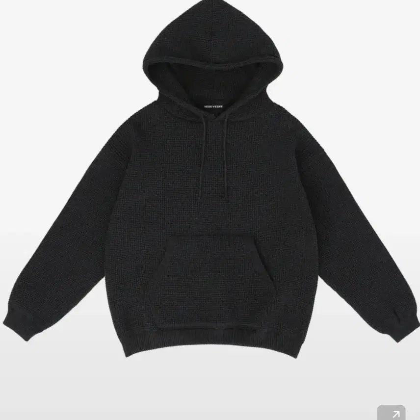 [BUNJANG] YESEYESEE Waffle Knit Hoodie (M) / 예스아이씨 Y.E.S Waffle Knit Hoodie (M)