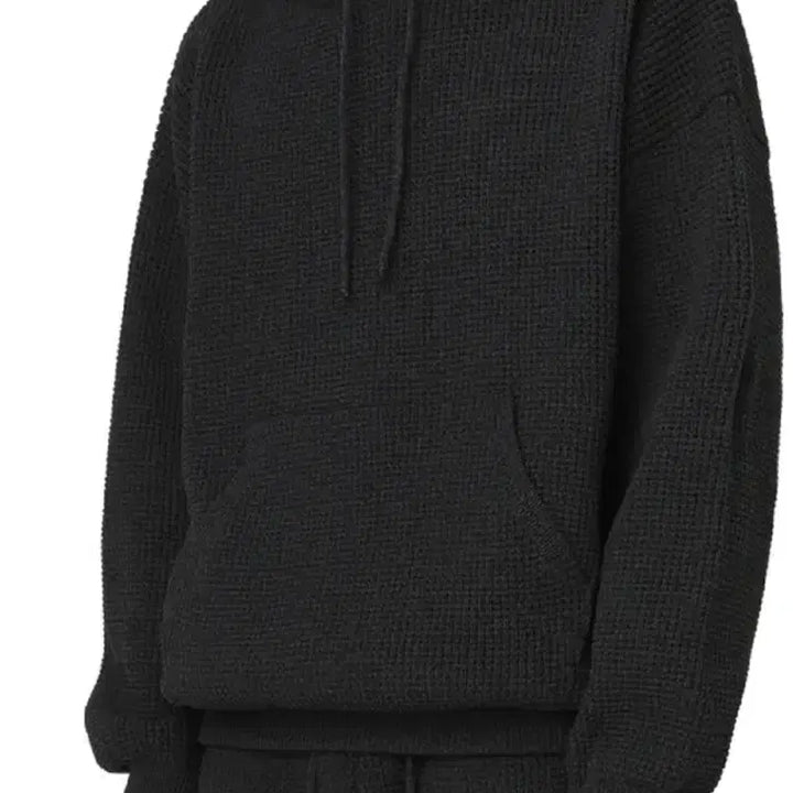 [BUNJANG] YESEYESEE Waffle Knit Hoodie (M) / 예스아이씨 Y.E.S Waffle Knit Hoodie (M)