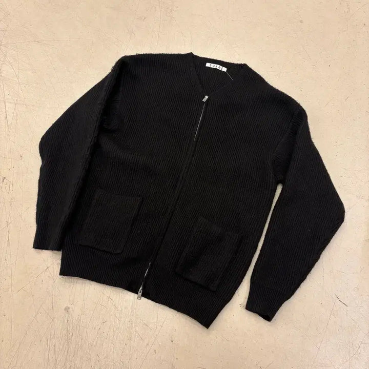 [BUNJANG] Soare Two-Way Knit Zip-Up / 수아레 투웨이 니트 집업