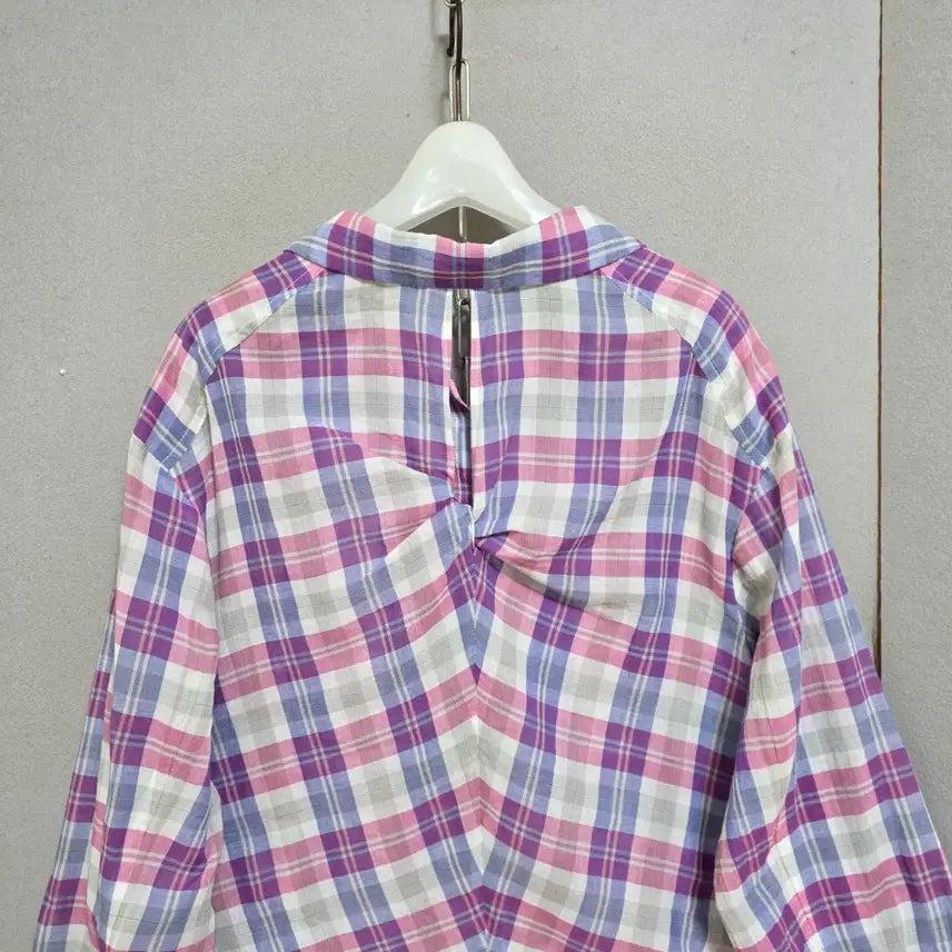 [BUNJANG] Olive Des Olive Asa Cotton Check Shirt 55 / 올리브데올리브 아사면 체크 남방 55  n3516  미착용제품