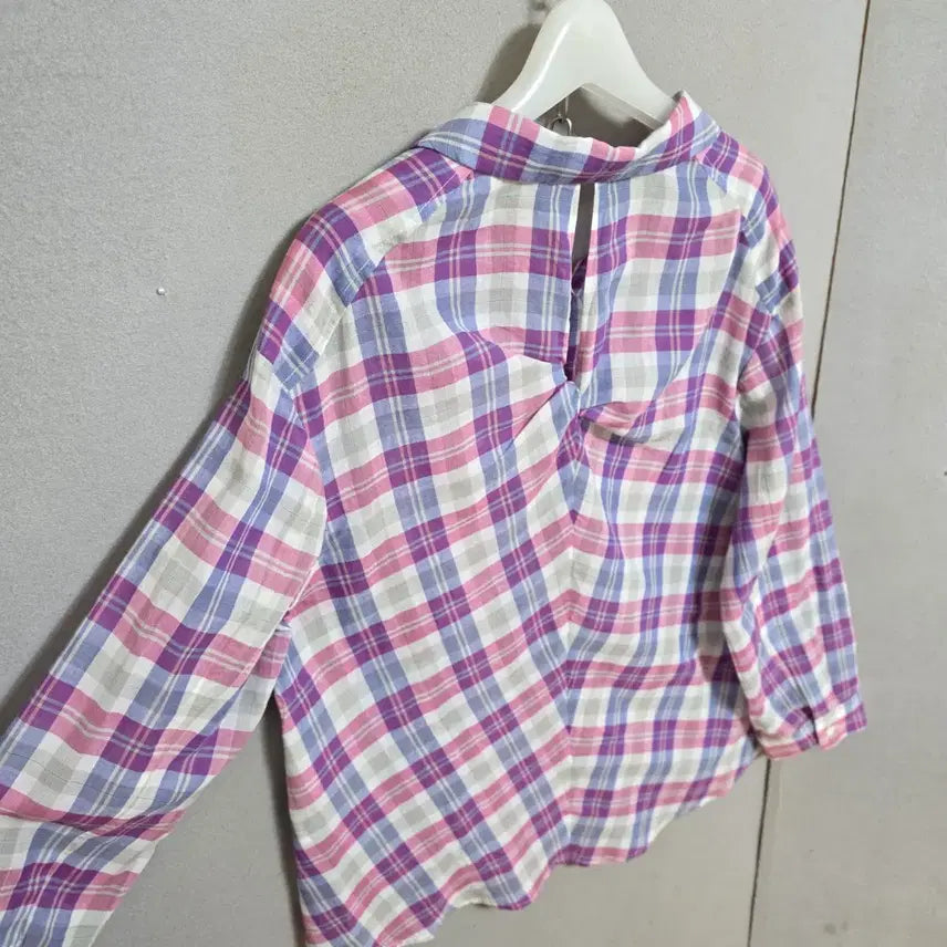 [BUNJANG] Olive Des Olive Asa Cotton Check Shirt 55 / 올리브데올리브 아사면 체크 남방 55  n3516  미착용제품