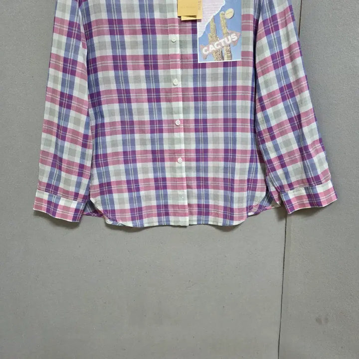 [BUNJANG] Olive Des Olive Asa Cotton Check Shirt 55 / 올리브데올리브 아사면 체크 남방 55  n3516  미착용제품