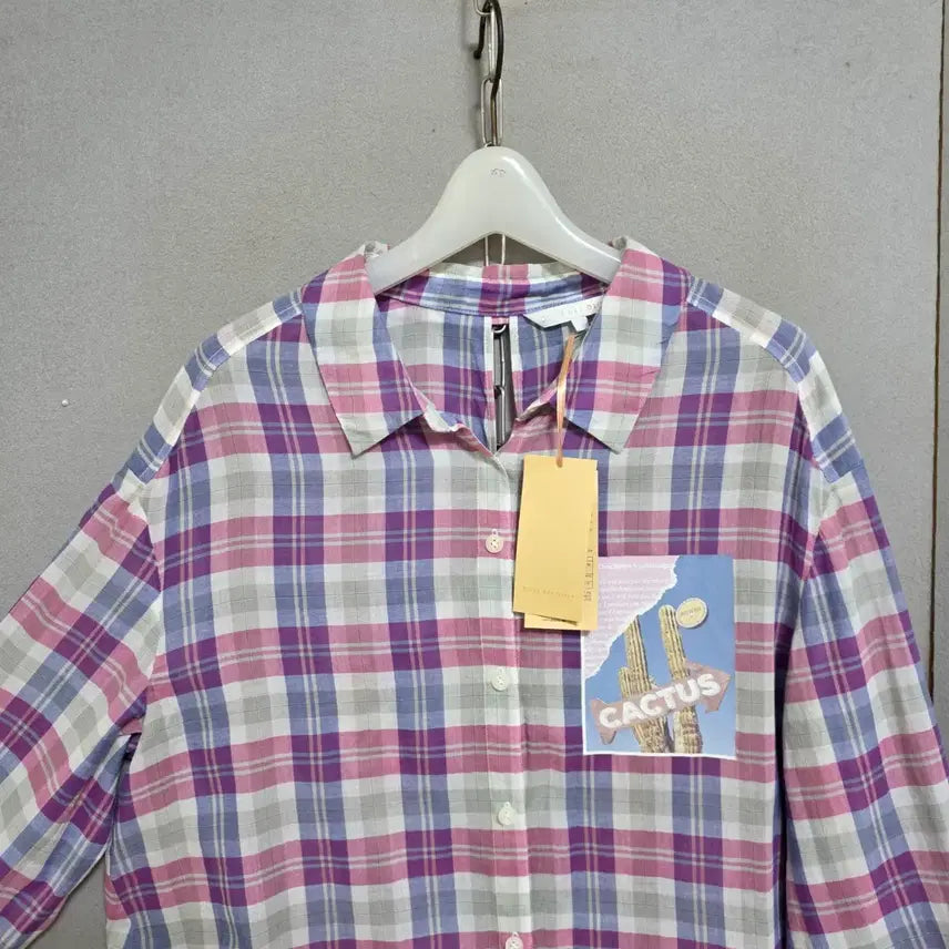 [BUNJANG] Olive Des Olive Asa Cotton Check Shirt 55 / 올리브데올리브 아사면 체크 남방 55  n3516  미착용제품