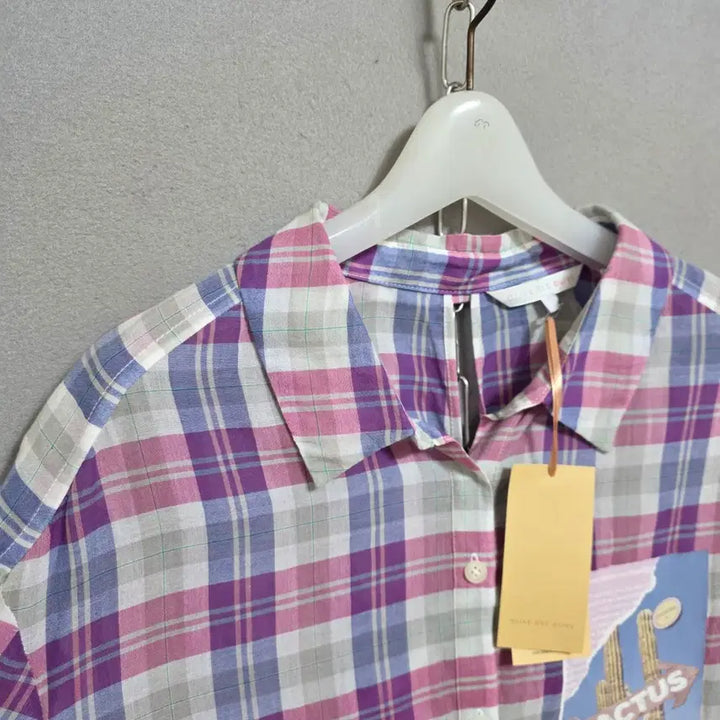 [BUNJANG] Olive Des Olive Asa Cotton Check Shirt 55 / 올리브데올리브 아사면 체크 남방 55  n3516  미착용제품