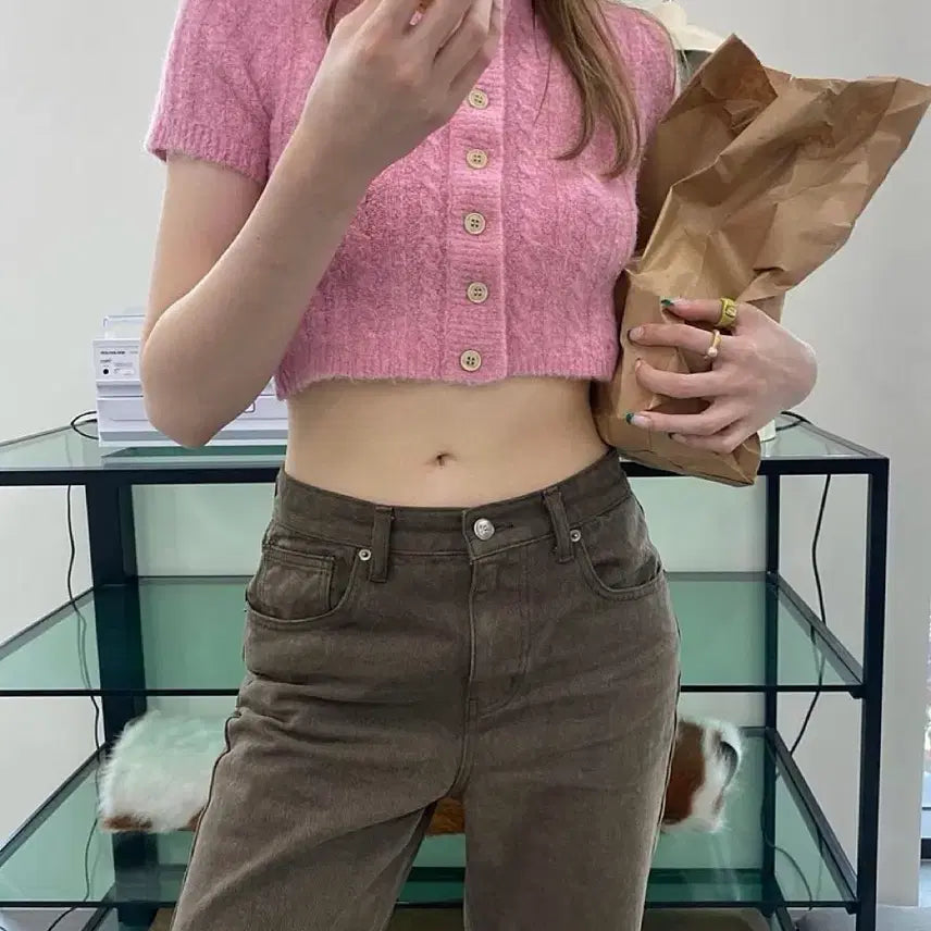 [BUNJANG] Glowny Bahamas Brown Pants / [새상품] Glowny 글로니 Bahamas 브라운 팬츠 S/M