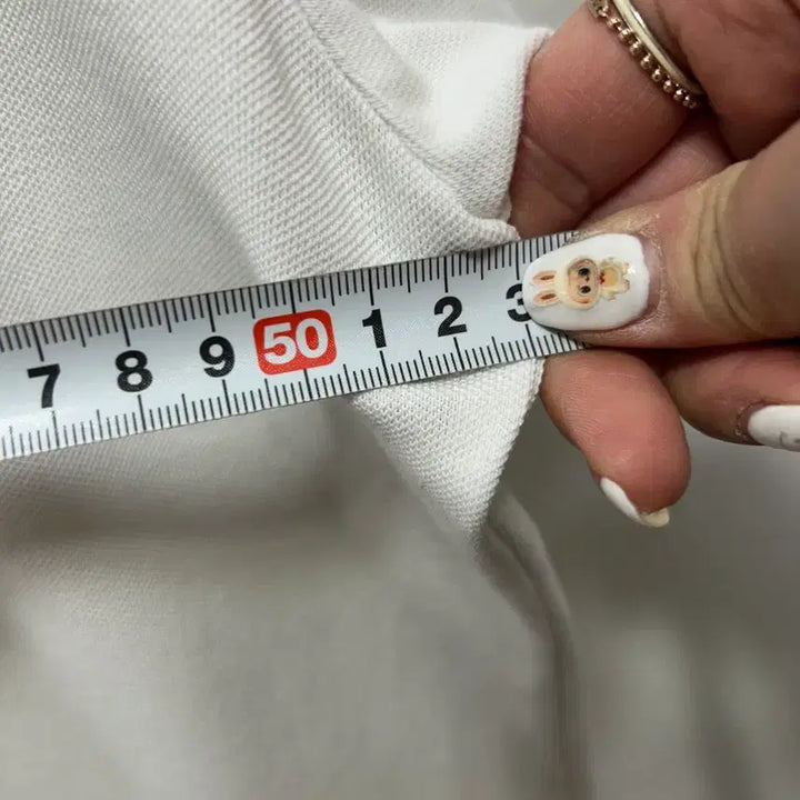 [BUNJANG] National Geographic White Polo Shirt (Size 100) / 내셔널지오그래픽 화이트 반팔 폴로티셔츠 100사이즈