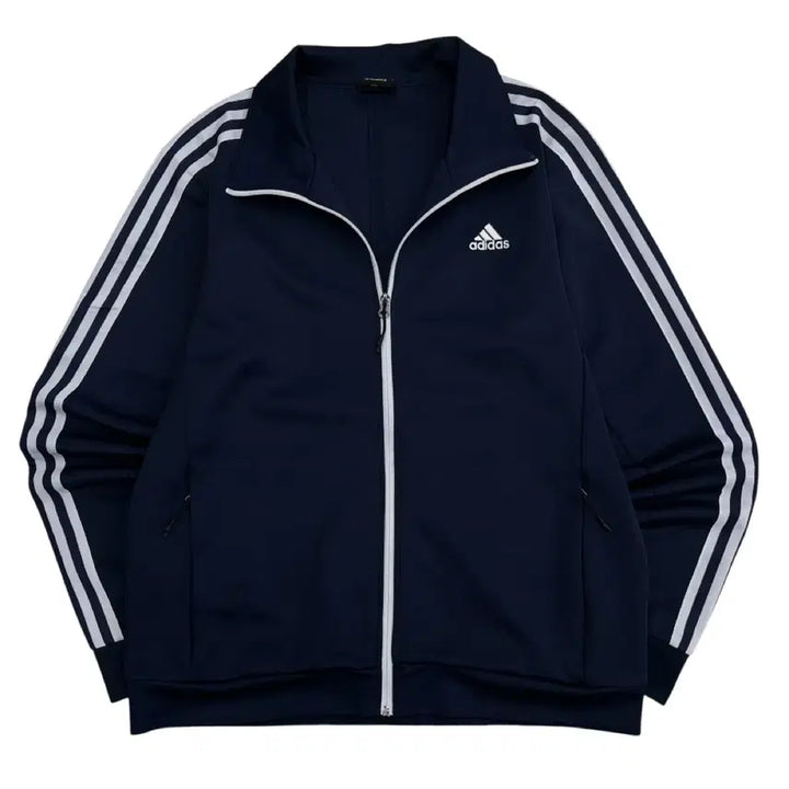 [BUNJANG] Adidas Essential Navy Track Top 2XL / 아디다스 에센셜 네이비 트랙탑 2XL