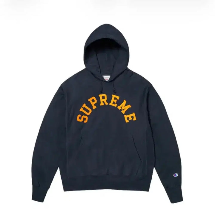[BUNJANG] Supreme Champion Arch Logo Hoodie Navy / 슈프림 챔피온 후드티 XL