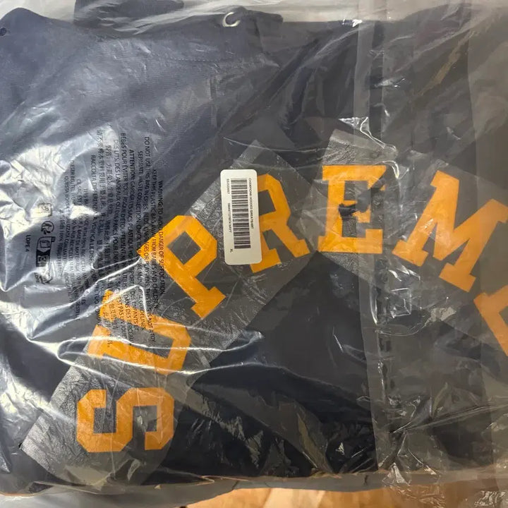 [BUNJANG] Supreme Champion Arch Logo Hoodie Navy / 슈프림 챔피온 후드티 XL