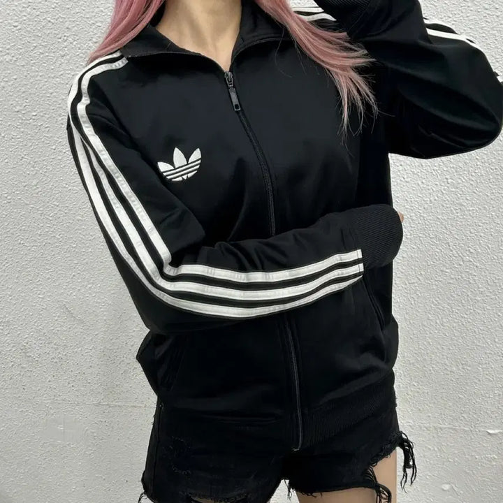 [BUNJANG] Adidas Firebird Black Track Top (Size 100) / 아디다스 파이어버드 블랙 트랙탑 100