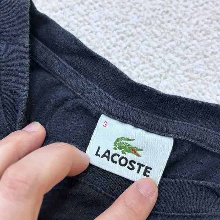 [BUNJANG] Lacoste Round Neck Short Sleeve T-shirt / 3 라코스테 라운드넥 반팔 티셔츠 0311E