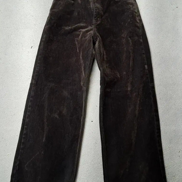 [BUNJANG] Low Classic Velvet Denim Bootcut Jeans / 로우클래식 의 벨벳 데님 부츠컷 진