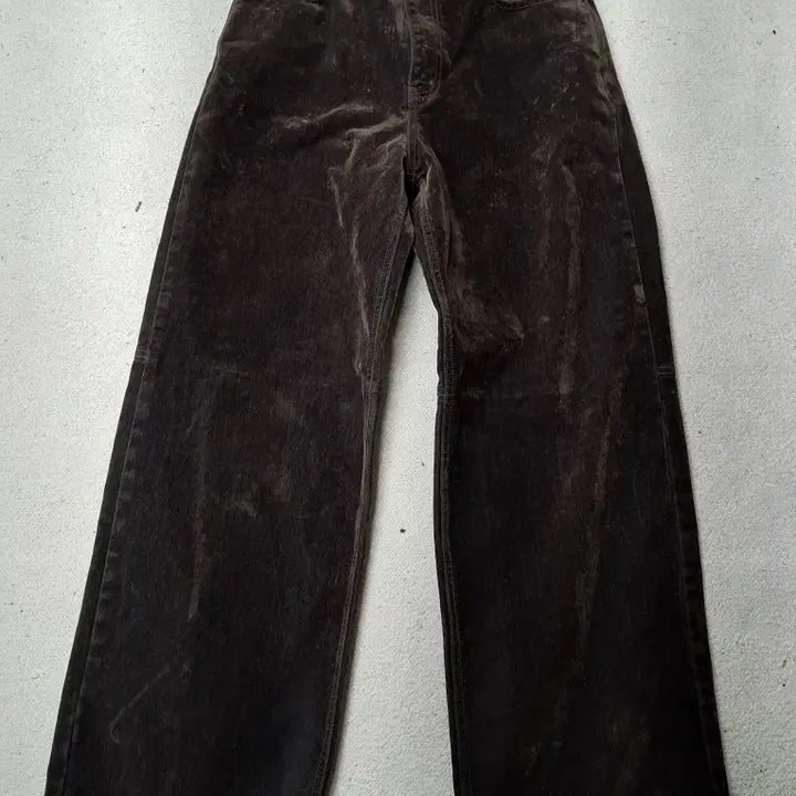 [BUNJANG] Low Classic Velvet Denim Bootcut Jeans / 로우클래식 의 벨벳 데님 부츠컷 진