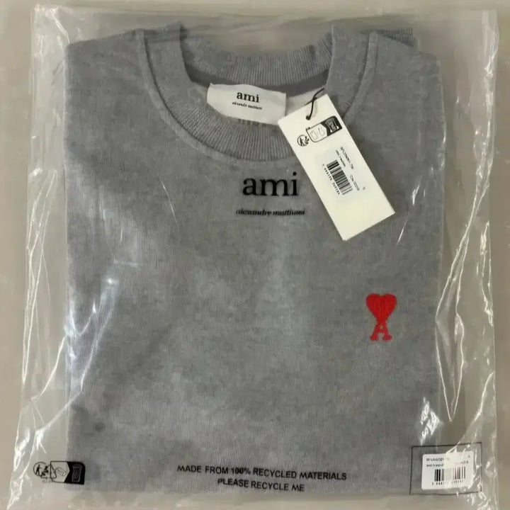 [BUNJANG] Ami Unisex Cotton Sweatshirt / 한정수량/무료배송/상점오픈특가/아미 맨투맨/