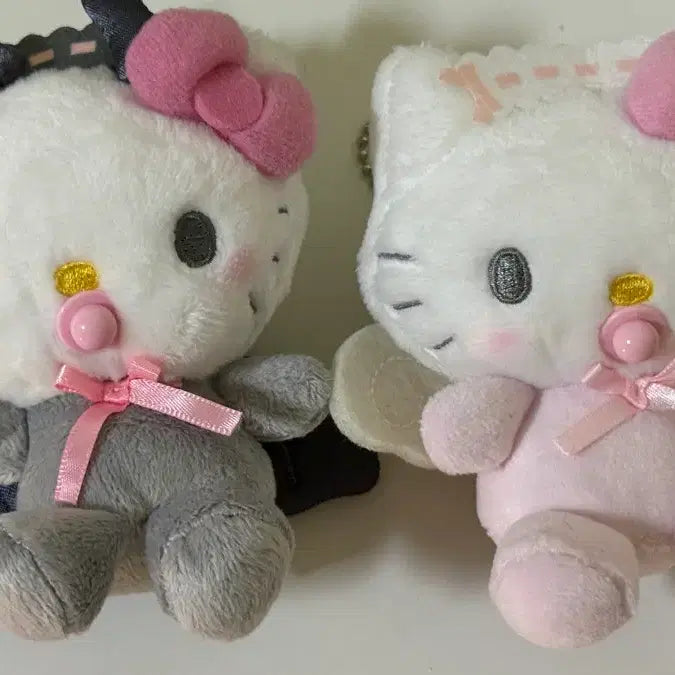 [BUNJANG] Sanrio Hello Kitty Angel and Devil Mascot Keyring / 산리오 헬로키티 천사와악마 마스코트 키링