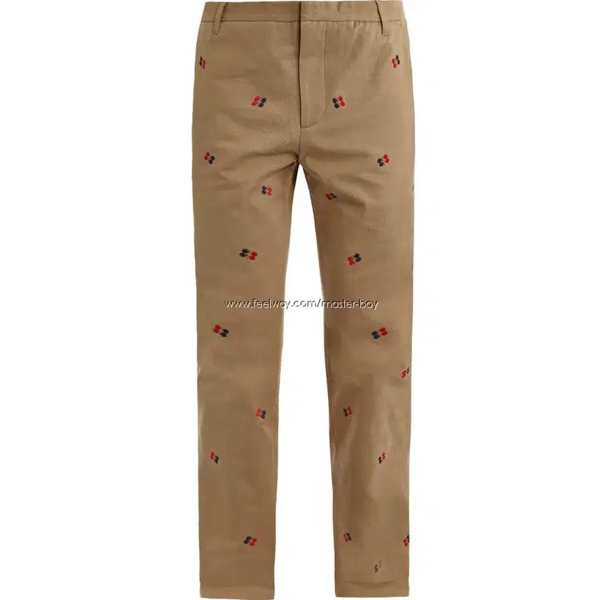[BUNJANG] Band Of Outsiders Embroidered Chino Trousers / 밴드 오브 아웃사이더 자수 디테일 치노 팬츠 면바지