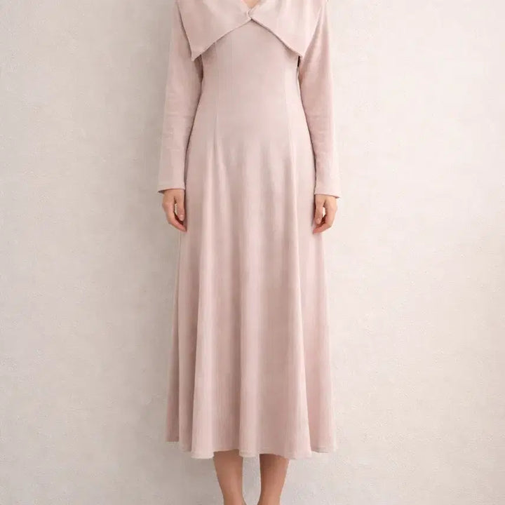 [BUNJANG] Knit Maxi Long Dress for Tall Women / 넥카라 니트 롱원피스 맥시 키큰여자 추천 임산부
