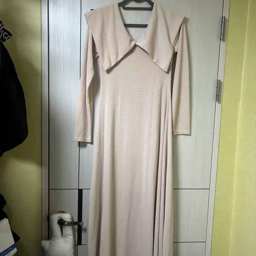 [BUNJANG] Knit Maxi Long Dress for Tall Women / 넥카라 니트 롱원피스 맥시 키큰여자 추천 임산부