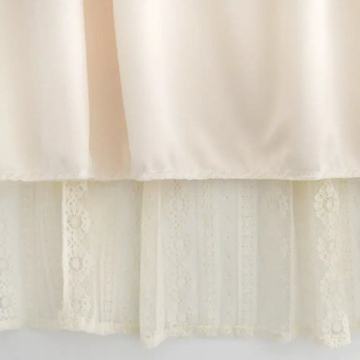 [BUNJANG] Pigment Lace Long Skirt / 피그먼트 레이스 스커트