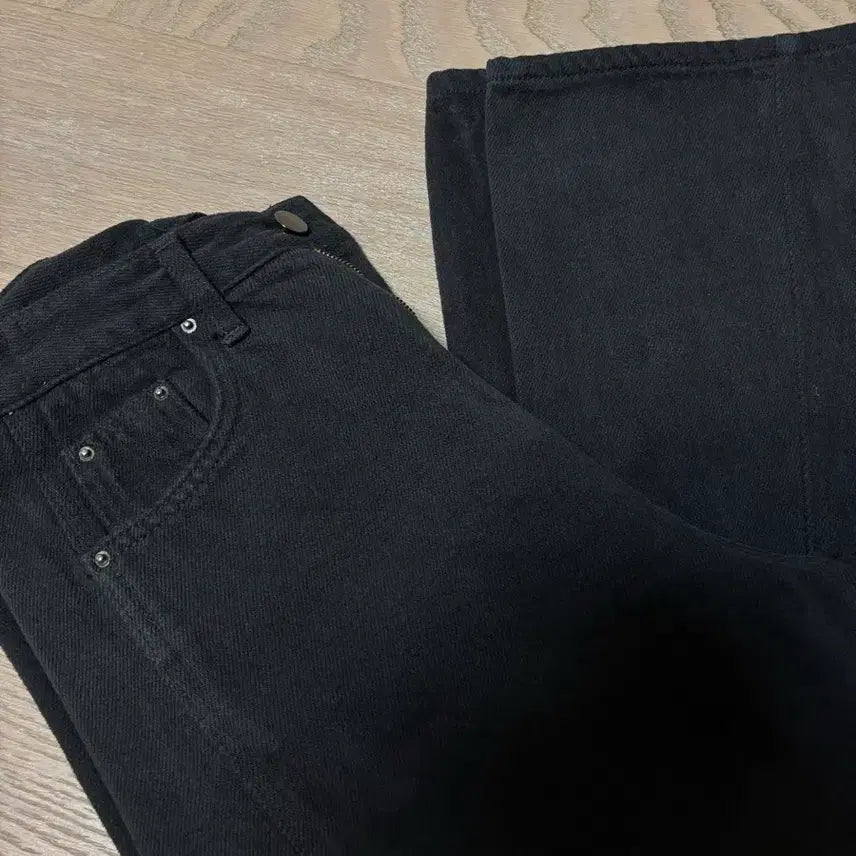 [BUNJANG] Mienne Charcoal Wide Cotton Pants / 미엔느 기모 와이드 코튼 팬츠 차콜