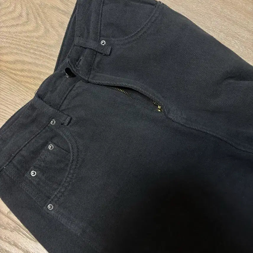 [BUNJANG] Mienne Charcoal Wide Cotton Pants / 미엔느 기모 와이드 코튼 팬츠 차콜