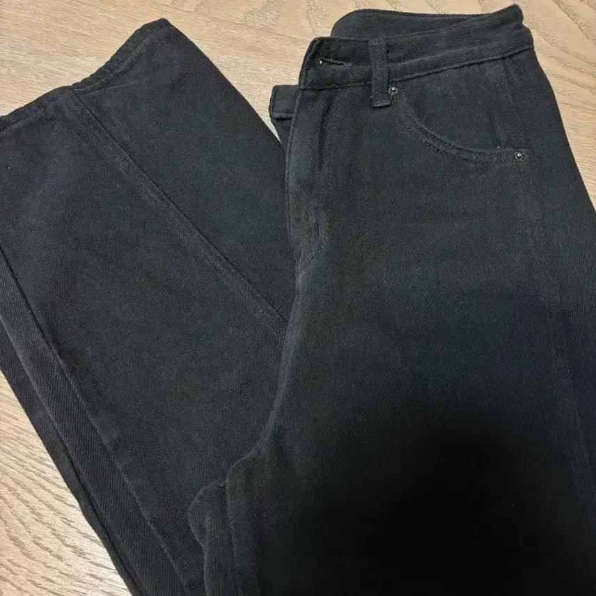 [BUNJANG] Mienne Charcoal Wide Cotton Pants / 미엔느 기모 와이드 코튼 팬츠 차콜