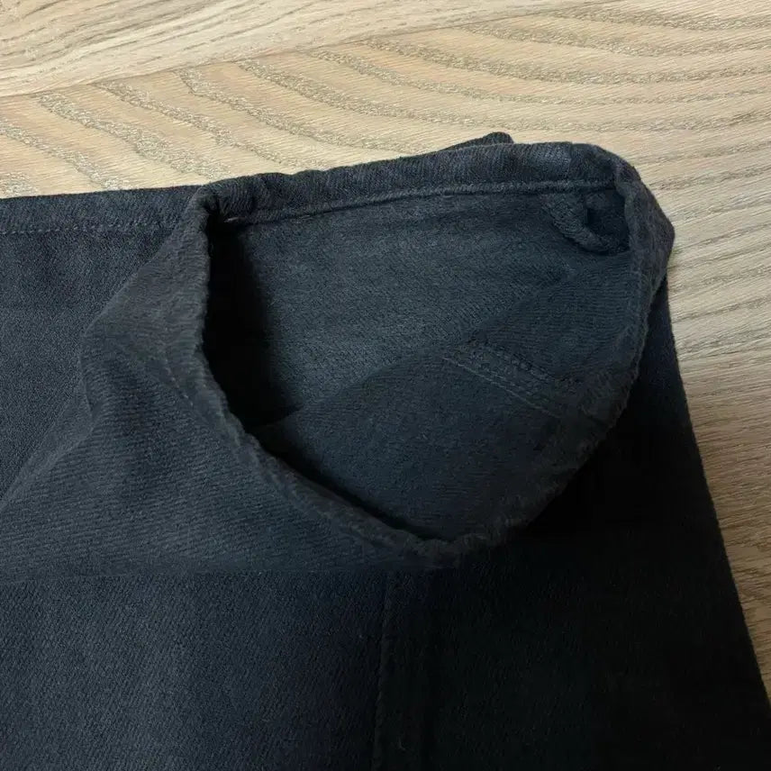 [BUNJANG] Mienne Charcoal Wide Cotton Pants / 미엔느 기모 와이드 코튼 팬츠 차콜