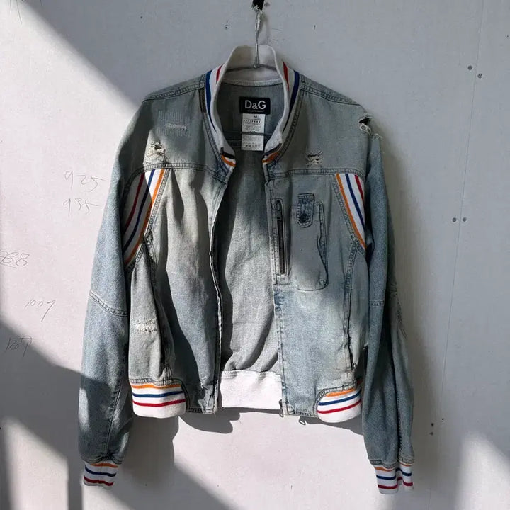 [BUNJANG] D&amp;G Dolce &amp; Gabbana Denim Bomber Jacket M / D&amp;G 돌체앤가바나 데님 봄버 자켓 M