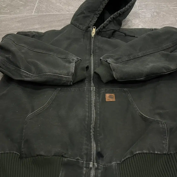 [BUNJANG] Carhartt J130 MOS Duck Active Jacket / (XL) 칼하트 후드 덕 액티브 자켓 J130 MOS 모스그린