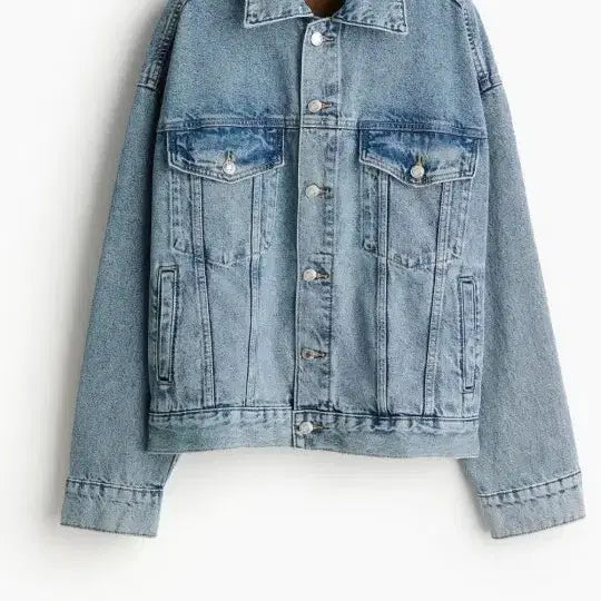 [SOLD OUT] H&amp;M 연청 데님 자켓 M 사이즈