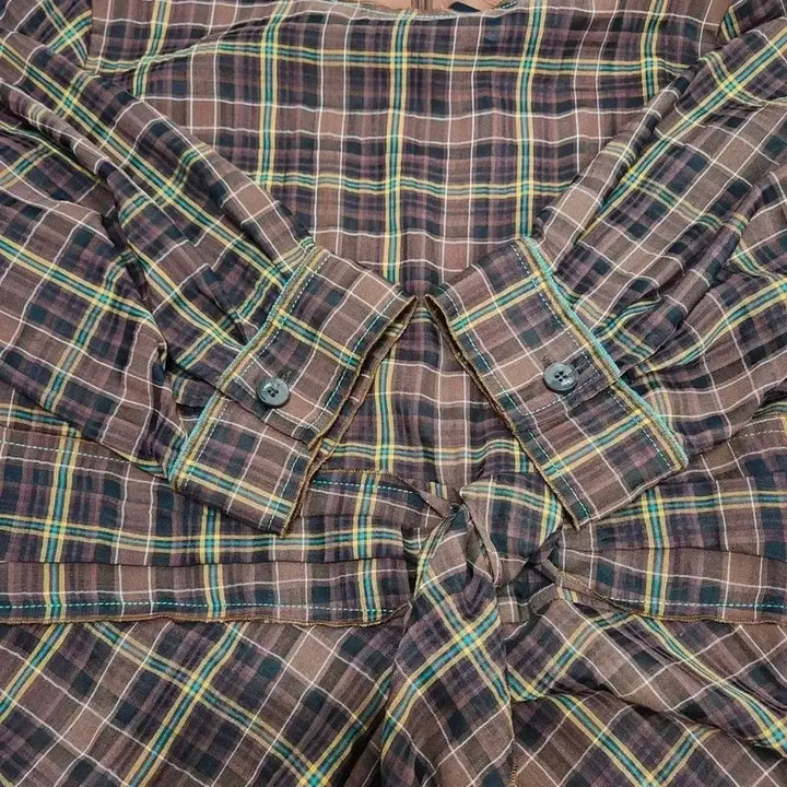 [BUNJANG] DEWL Checkered Waist Twist Dress / DEWL 듀엘 19&