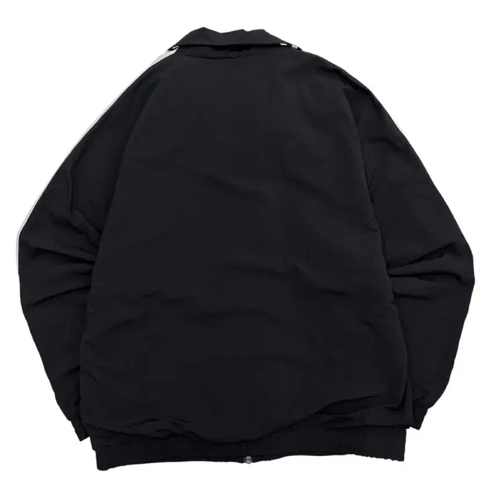 [BUNJANG] Adidas White Line Black Windbreaker Jacket M / 아디다스 화이트라인 블랙 바람막이 M