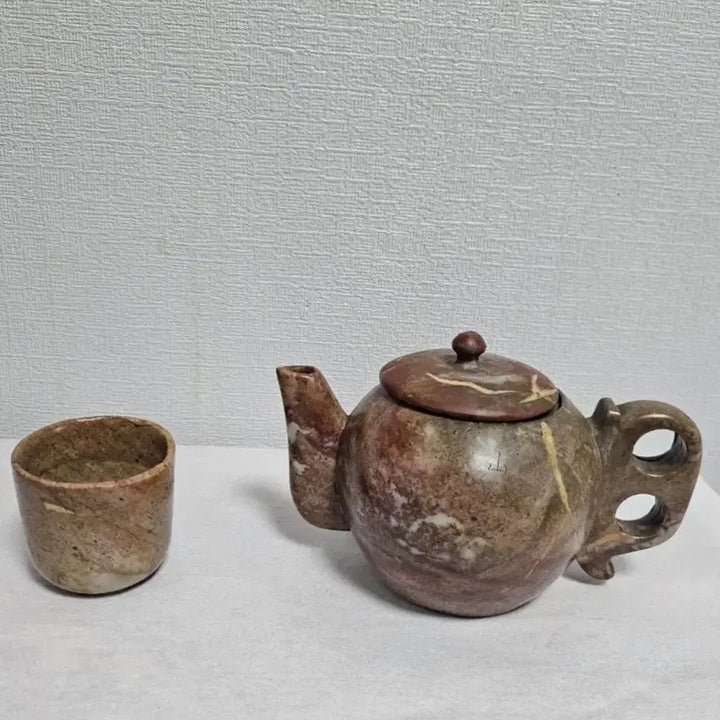[SOLD OUT] 옛날 순옥곱돌 칠보석 주자 잔