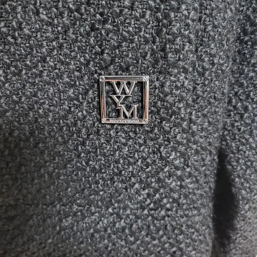 [BUNJANG] Wooyoungmi 25SS Tweed Zip-Up Jacket Black (Size 48) New / 25SS 우영미 트위드 집업 자켓 블랙(48사이즈) 새상품