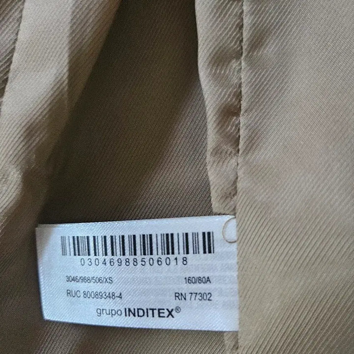 [BUNJANG] ZARA Flap Crop Blazer XS Light Khaki / ZARA 자라 플랩 크롭 블레이저 XS 라이트카키