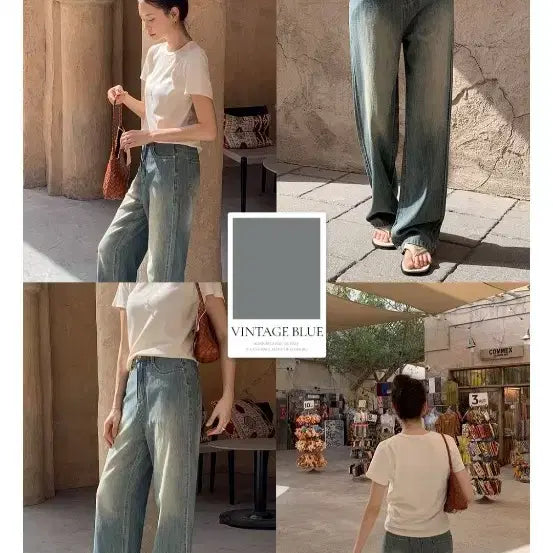 [BUNJANG] Vintage Blue Denim Shorts M / 빈티지블루 청바지 숏m