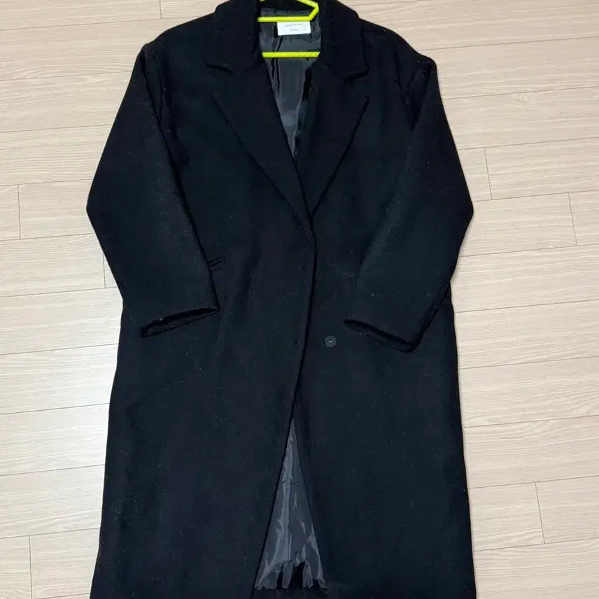 [BUNJANG] Black Standard Fit Coat / 블랙 코트 스탠다드핏