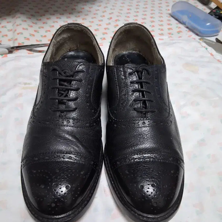 [BUNJANG] REGAL Wingtip Leather Shoes / REGAL-(주)금강-남성.블랙윙팁구두ㅡ250사이즈,택포