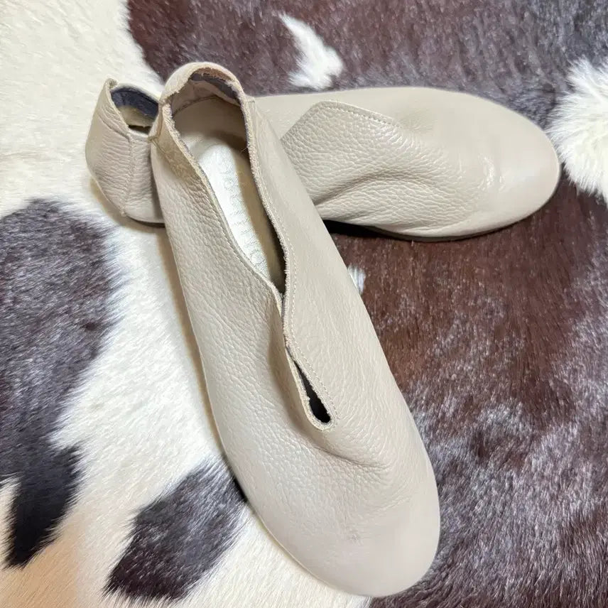 [BUNJANG] Brillage Leather Flat Shoes / brillage 레더플랫슈즈 그레이 플랫슈즈
