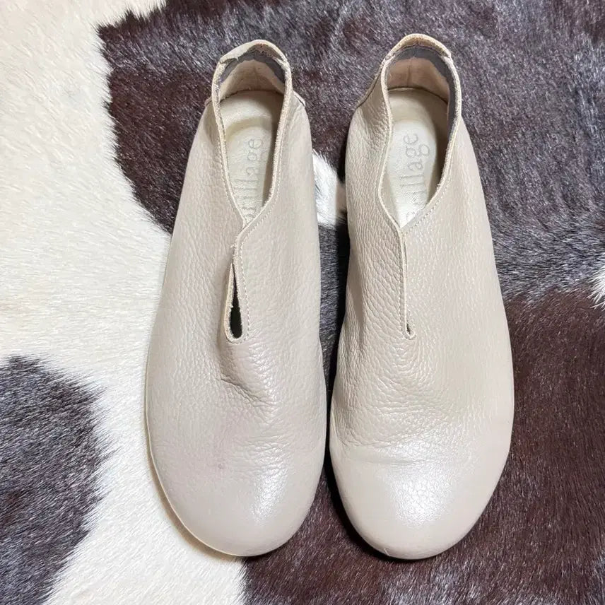 [BUNJANG] Brillage Leather Flat Shoes / brillage 레더플랫슈즈 그레이 플랫슈즈