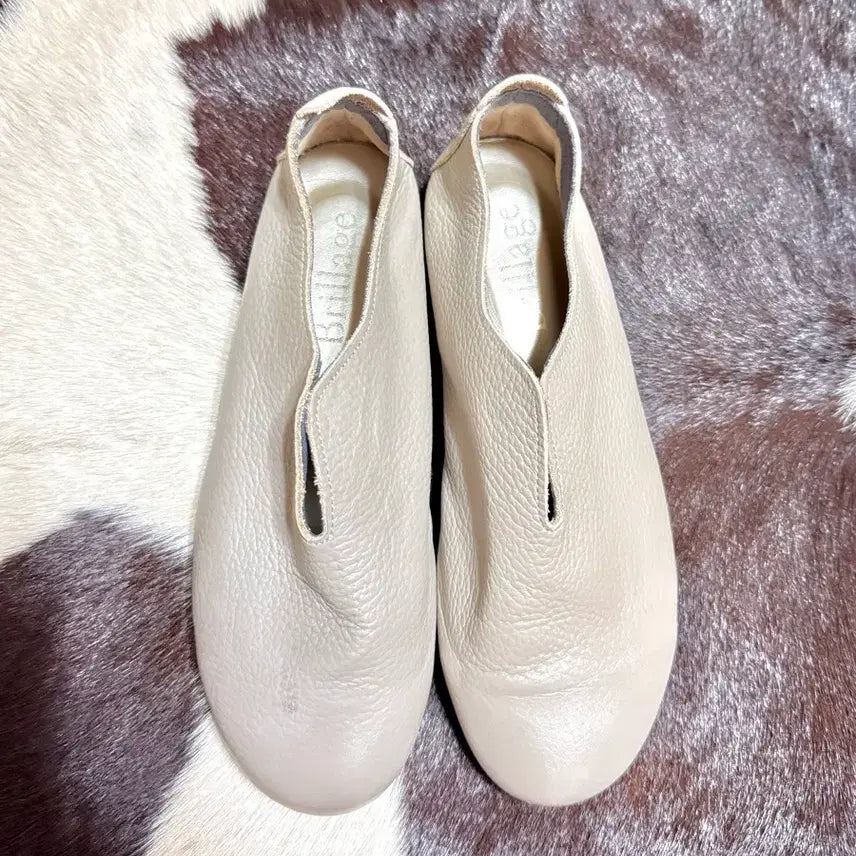 [BUNJANG] Brillage Leather Flat Shoes / brillage 레더플랫슈즈 그레이 플랫슈즈