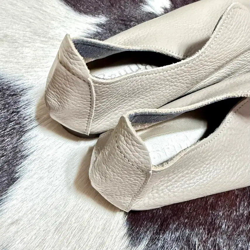 [BUNJANG] Brillage Leather Flat Shoes / brillage 레더플랫슈즈 그레이 플랫슈즈