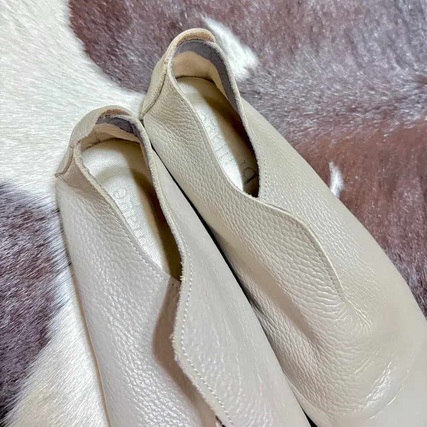 [BUNJANG] Brillage Leather Flat Shoes / brillage 레더플랫슈즈 그레이 플랫슈즈