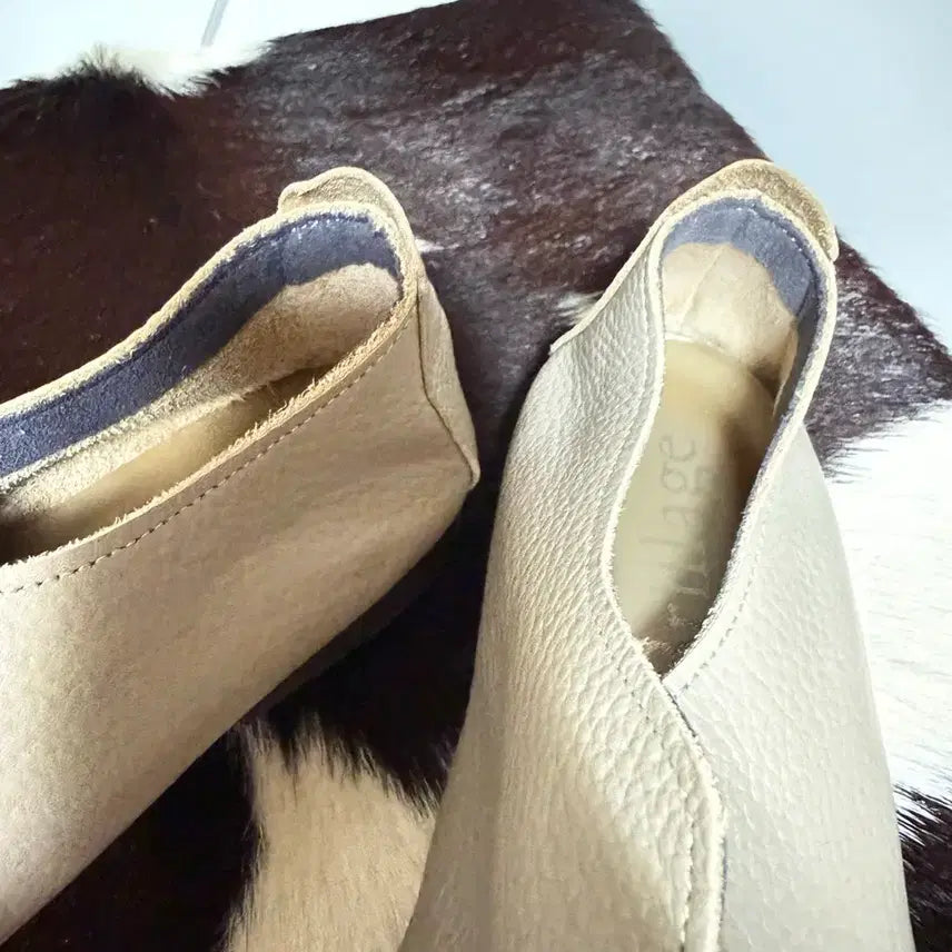 [BUNJANG] Brillage Leather Flat Shoes / brillage 레더플랫슈즈 그레이 플랫슈즈