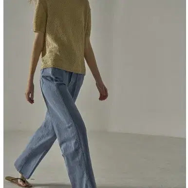 [BUNJANG] Facade Pattern Vintage Indigo Denim Pants / [새상품] 파사드패턴 빈티지 인디고 데님