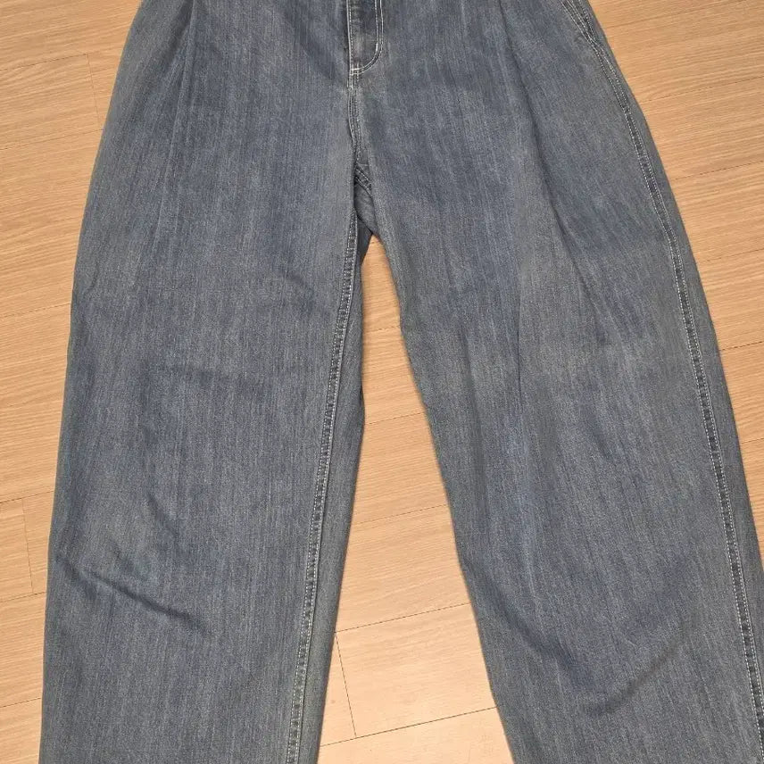 [BUNJANG] Facade Pattern Vintage Indigo Denim Pants / [새상품] 파사드패턴 빈티지 인디고 데님
