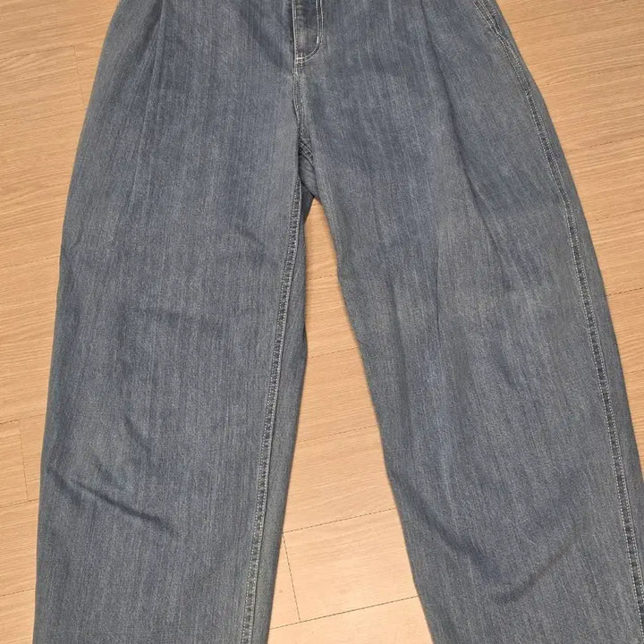 [BUNJANG] Facade Pattern Vintage Indigo Denim Pants / [새상품] 파사드패턴 빈티지 인디고 데님