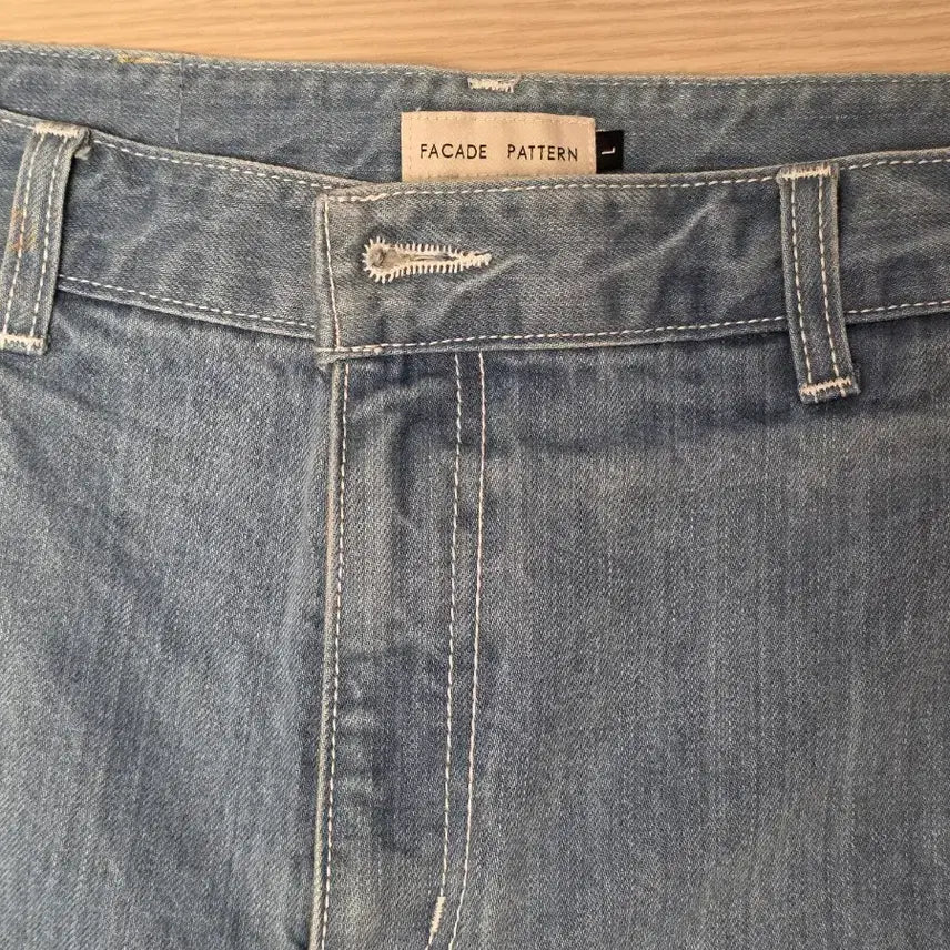 [BUNJANG] Facade Pattern Vintage Indigo Denim Pants / [새상품] 파사드패턴 빈티지 인디고 데님