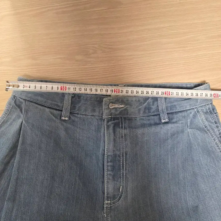 [BUNJANG] Facade Pattern Vintage Indigo Denim Pants / [새상품] 파사드패턴 빈티지 인디고 데님